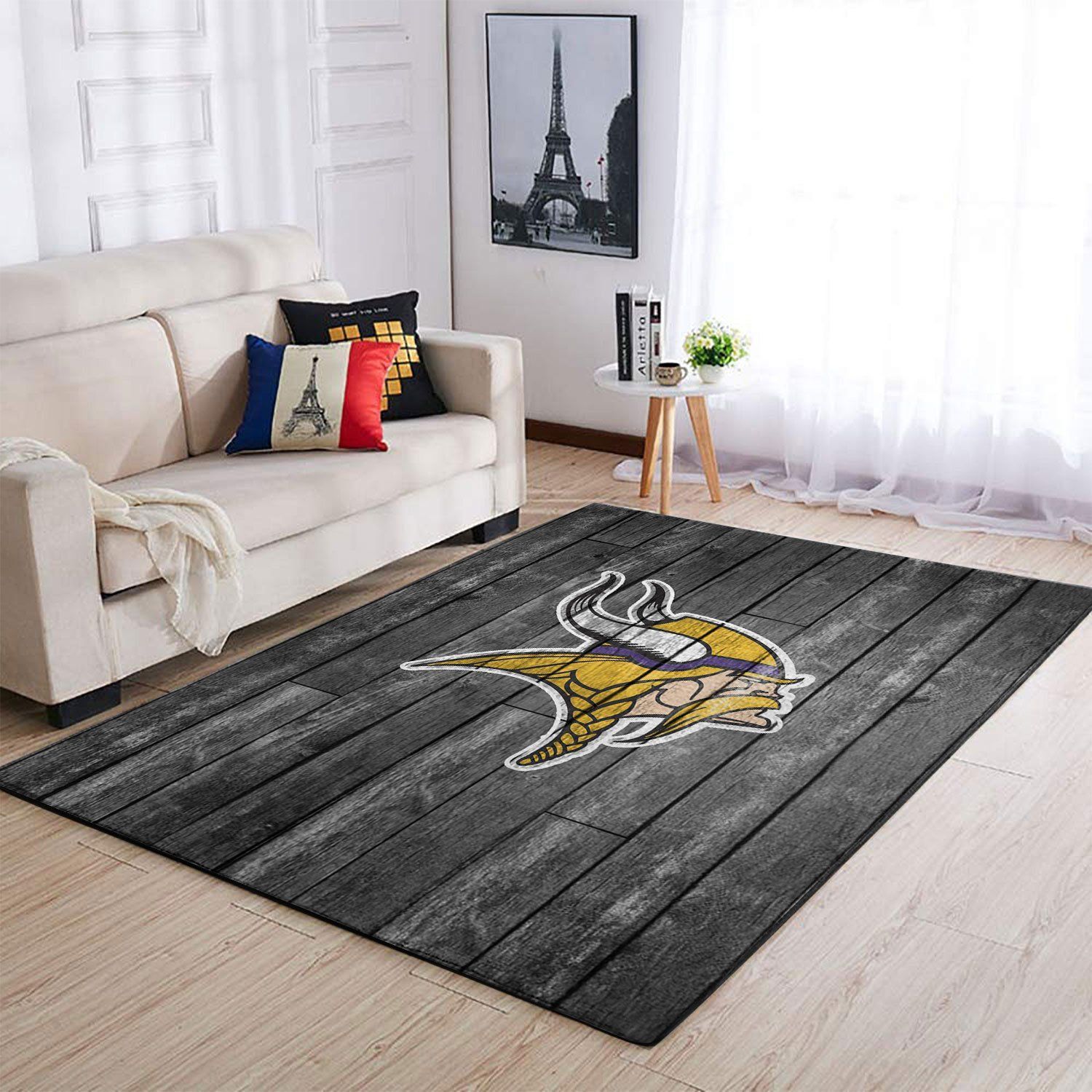 Amazon Minnesota Vikings Living Room Area Rug