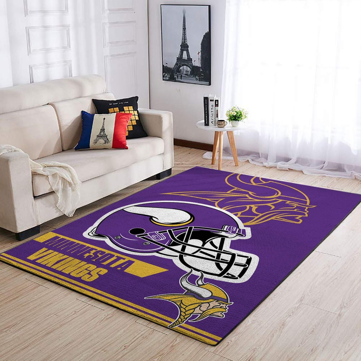 Amazon Minnesota Vikings Living Room Area Rug