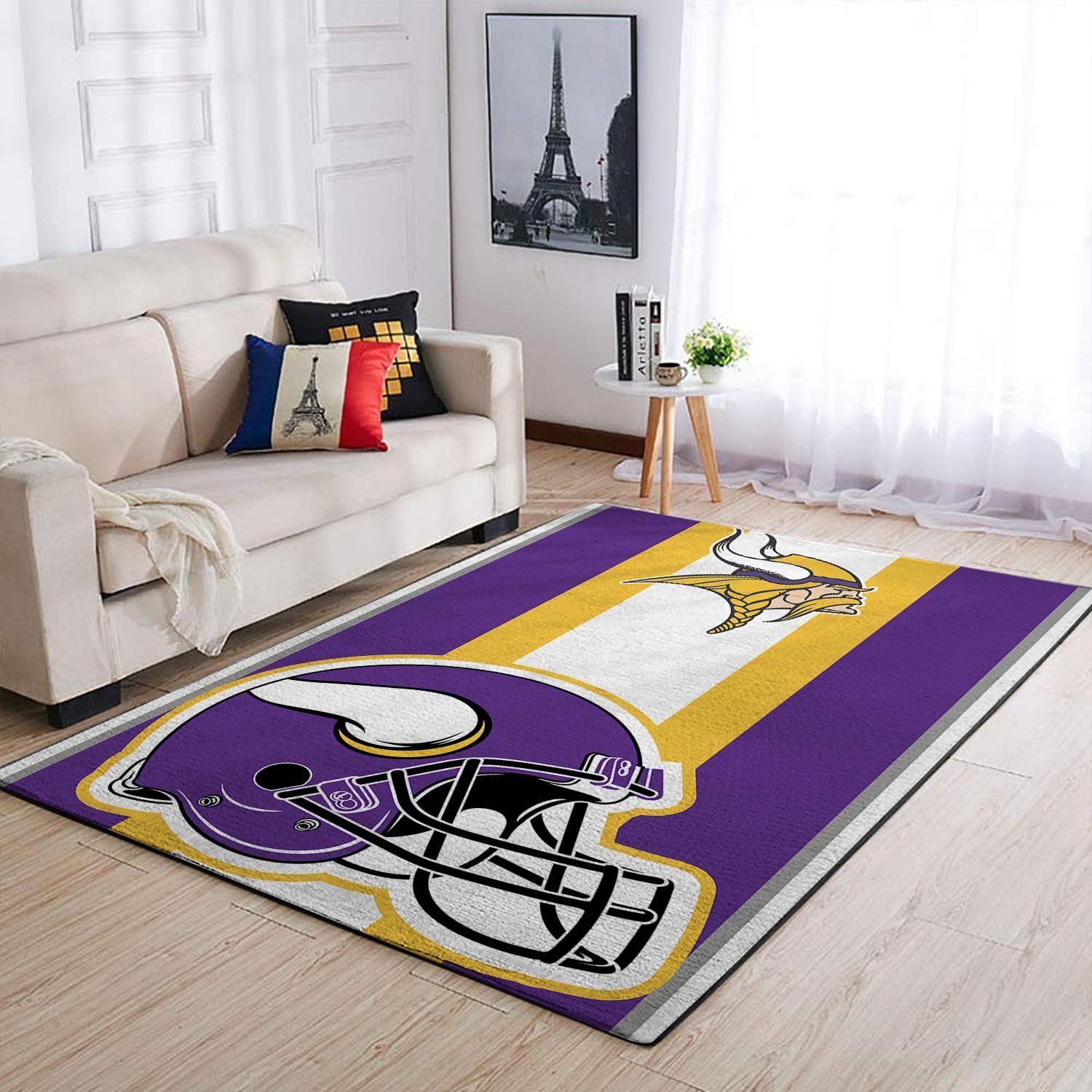 Amazon Minnesota Vikings Living Room Area Rug