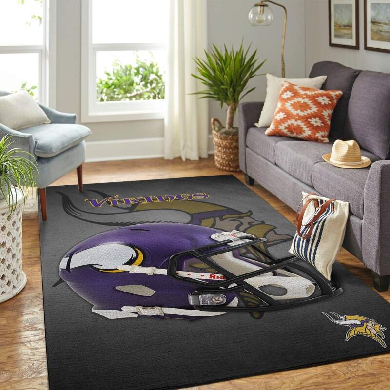 Amazon Minnesota Vikings Living Room Area Rug