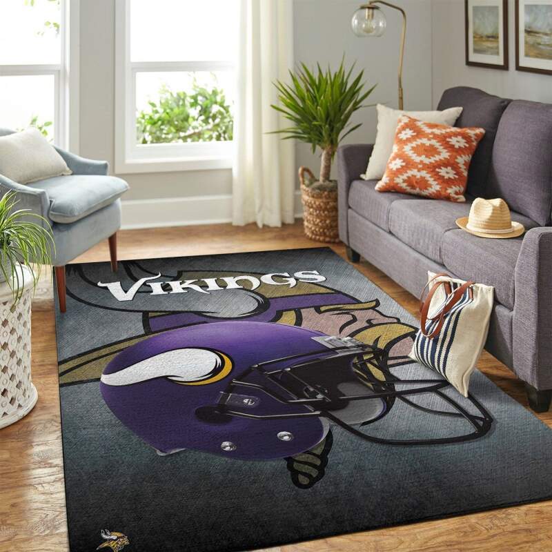 Amazon Minnesota Vikings Living Room Area Rug