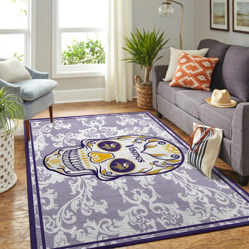 Amazon Minnesota Vikings Living Room Area Rug