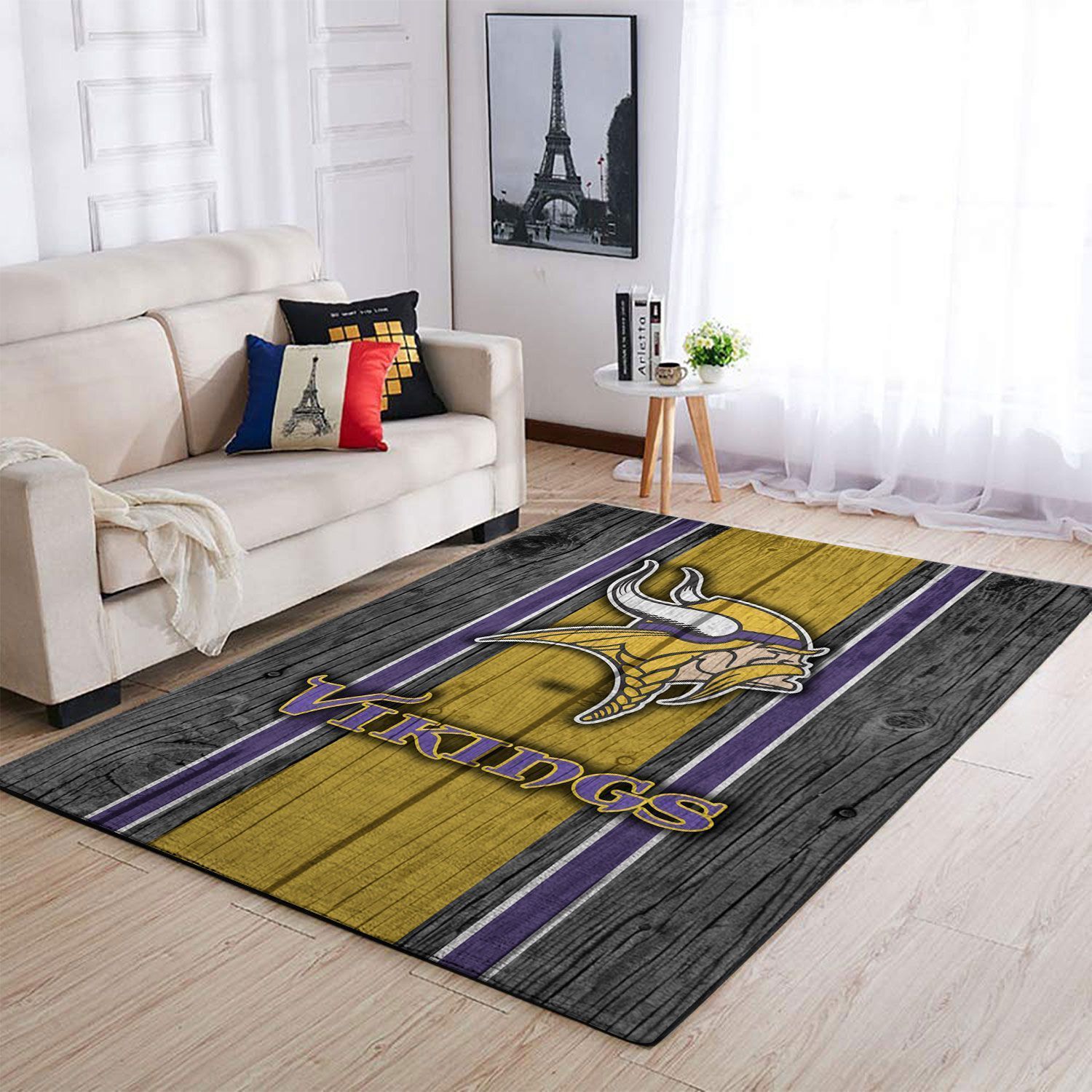 Amazon Minnesota Vikings Living Room Area Rug