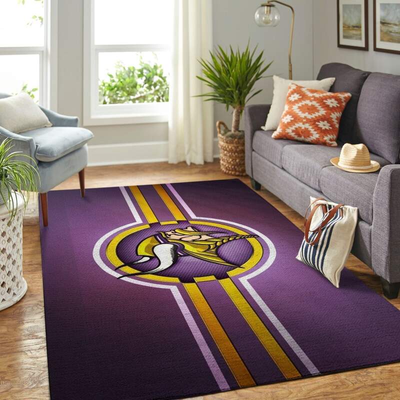 Amazon Minnesota Vikings Living Room Area Rug