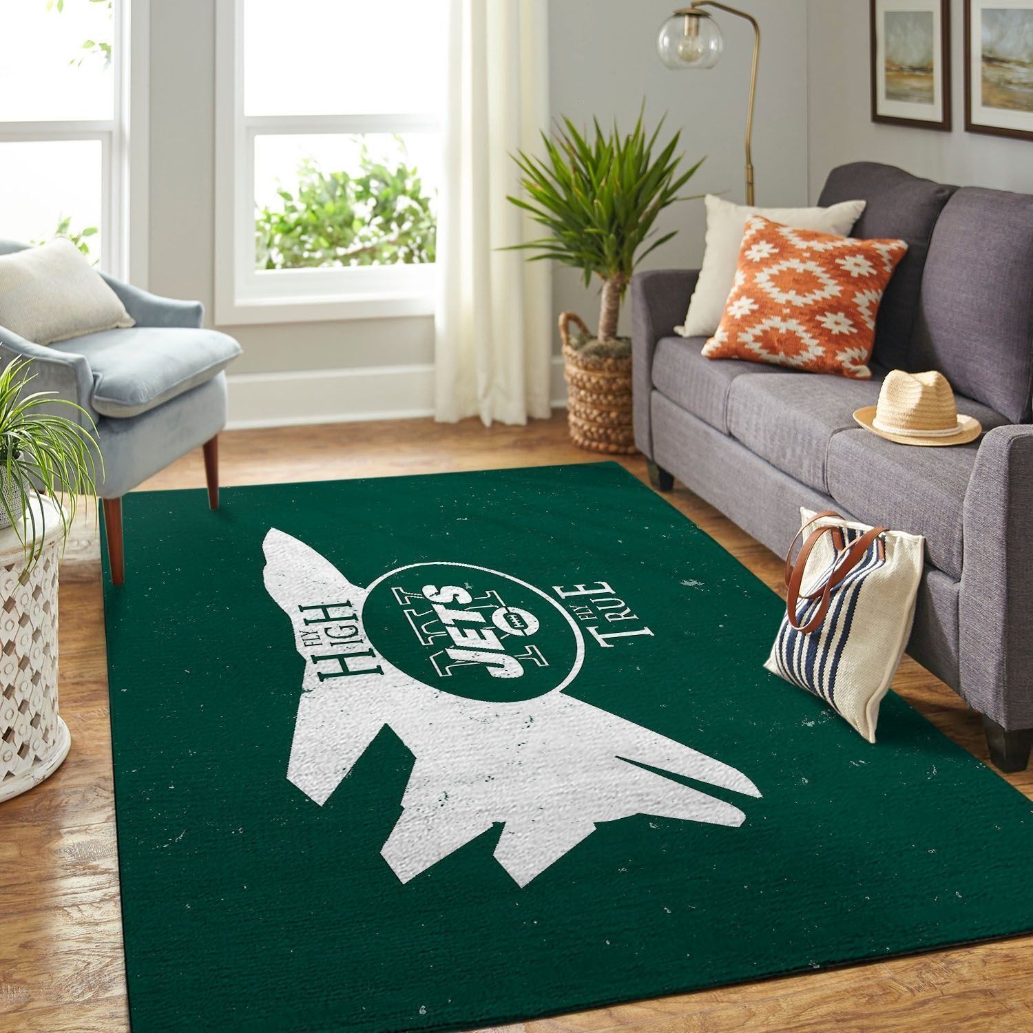 Amazon New York Jets Living Room Area Rug