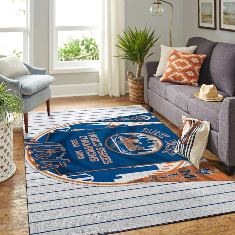 Amazon New York Mets Living Room Area Rug