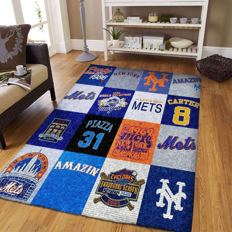 Amazon New York Mets Living Room Area Rug