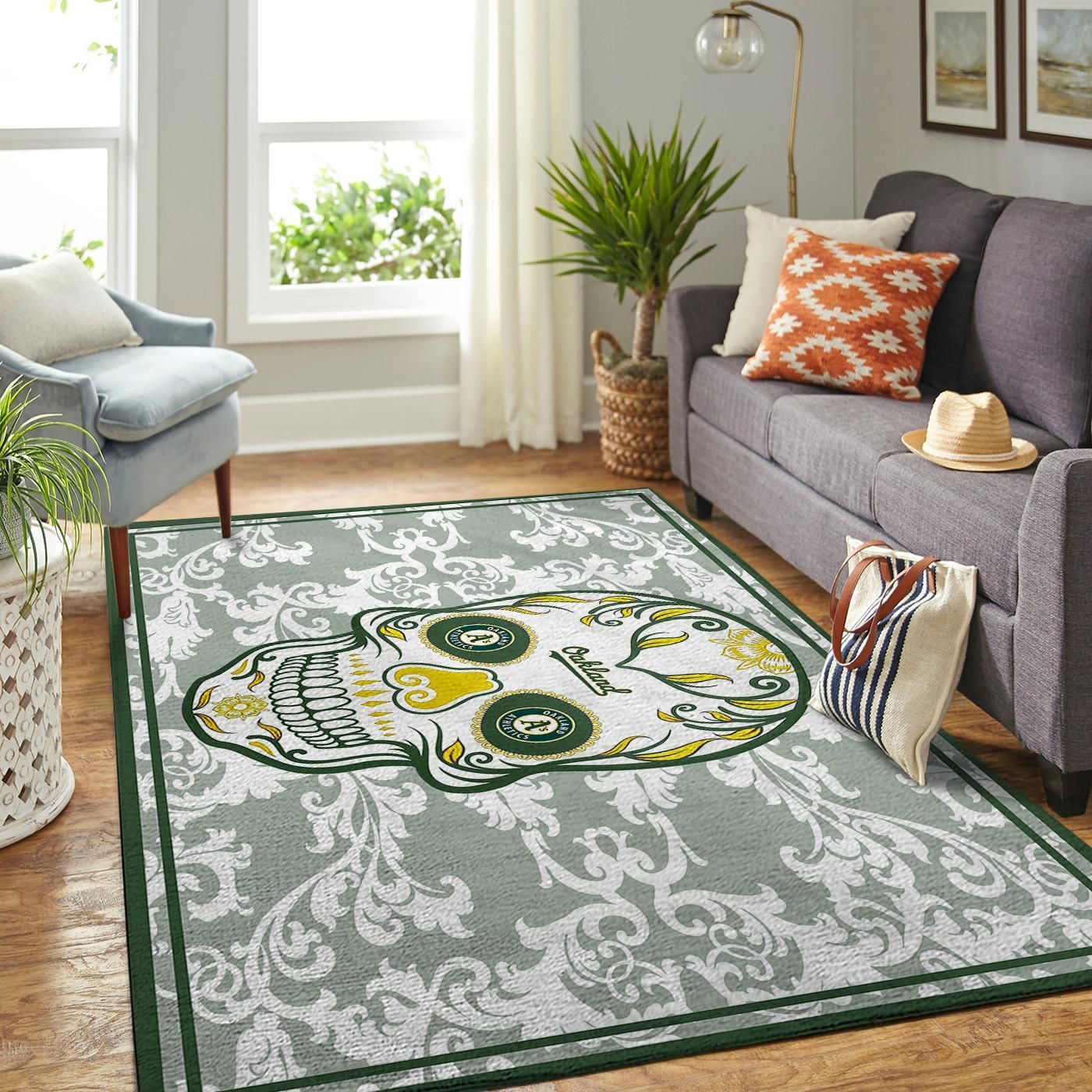 Amazon Oakland Athletics Living Room Area Rug