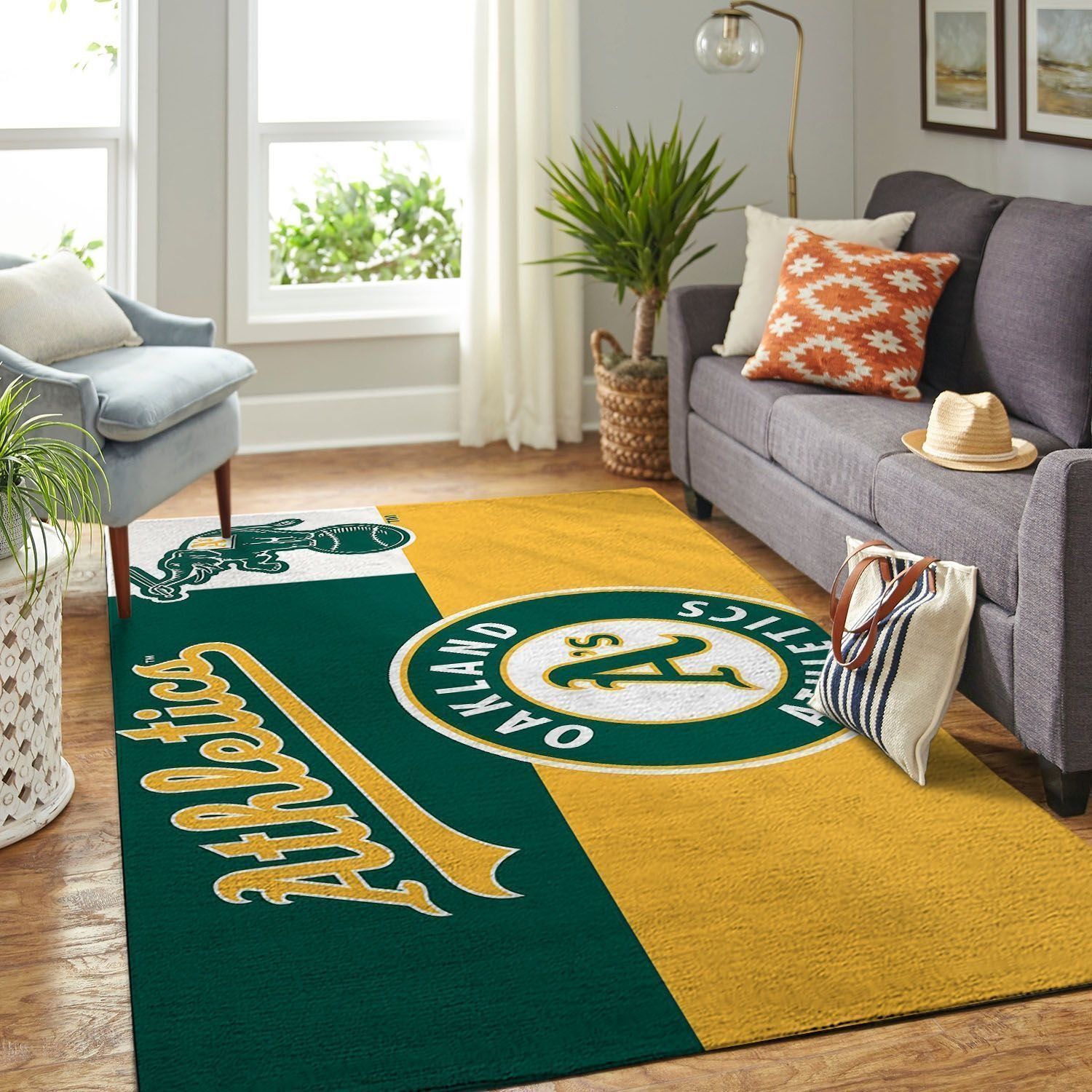 Amazon Oakland Athletics Living Room Area Rug