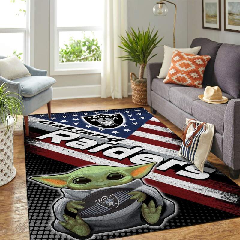 Amazon Oakland Raiders Living Room Area Rug