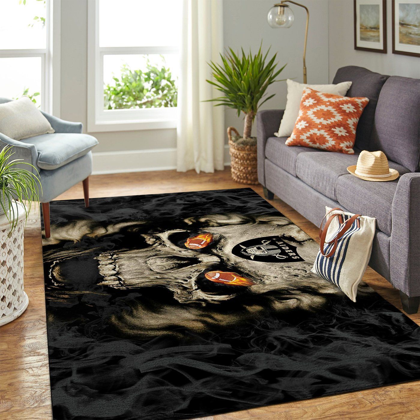 Amazon Oakland Raiders Living Room Area Rug
