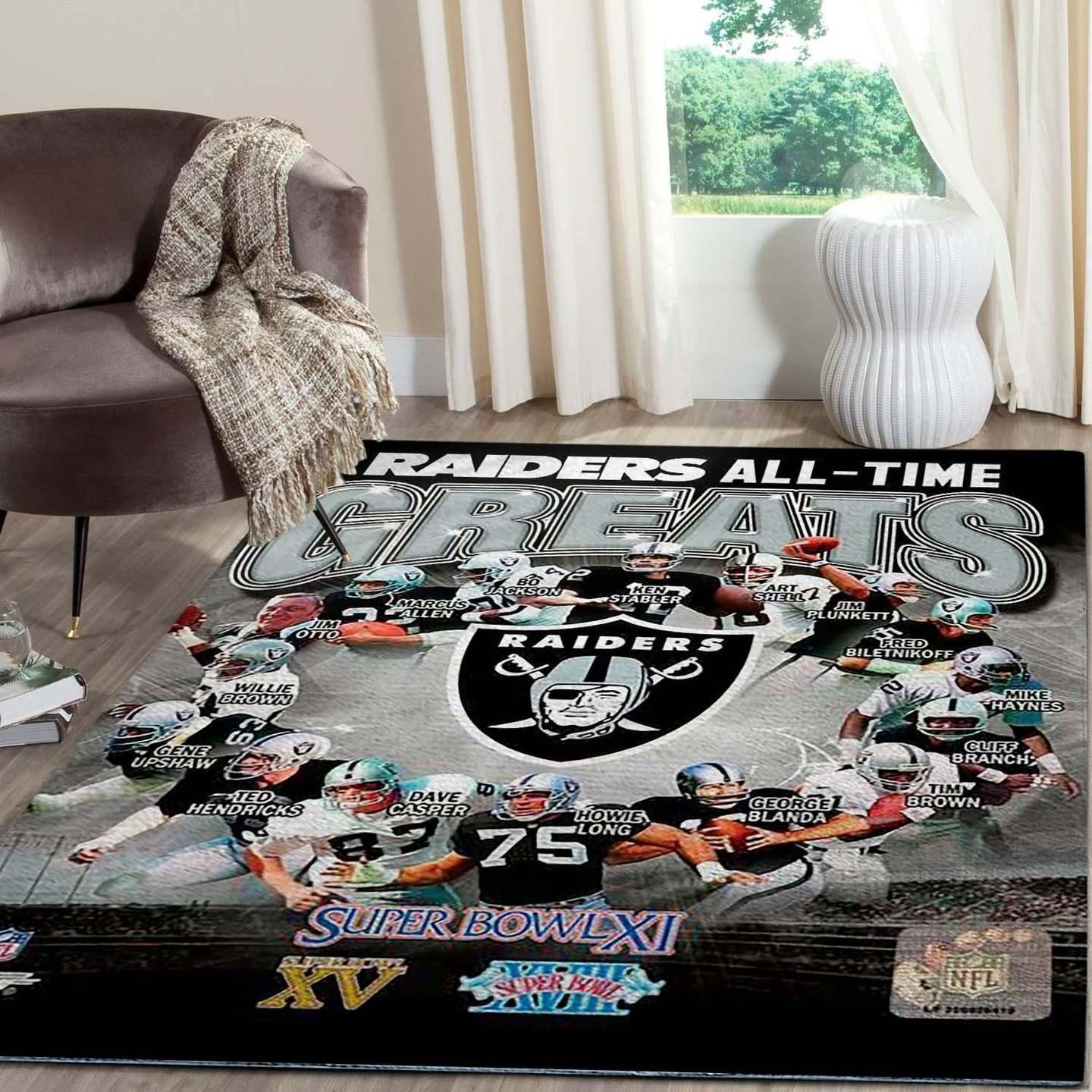 Amazon Oakland Raiders Living Room Area Rug