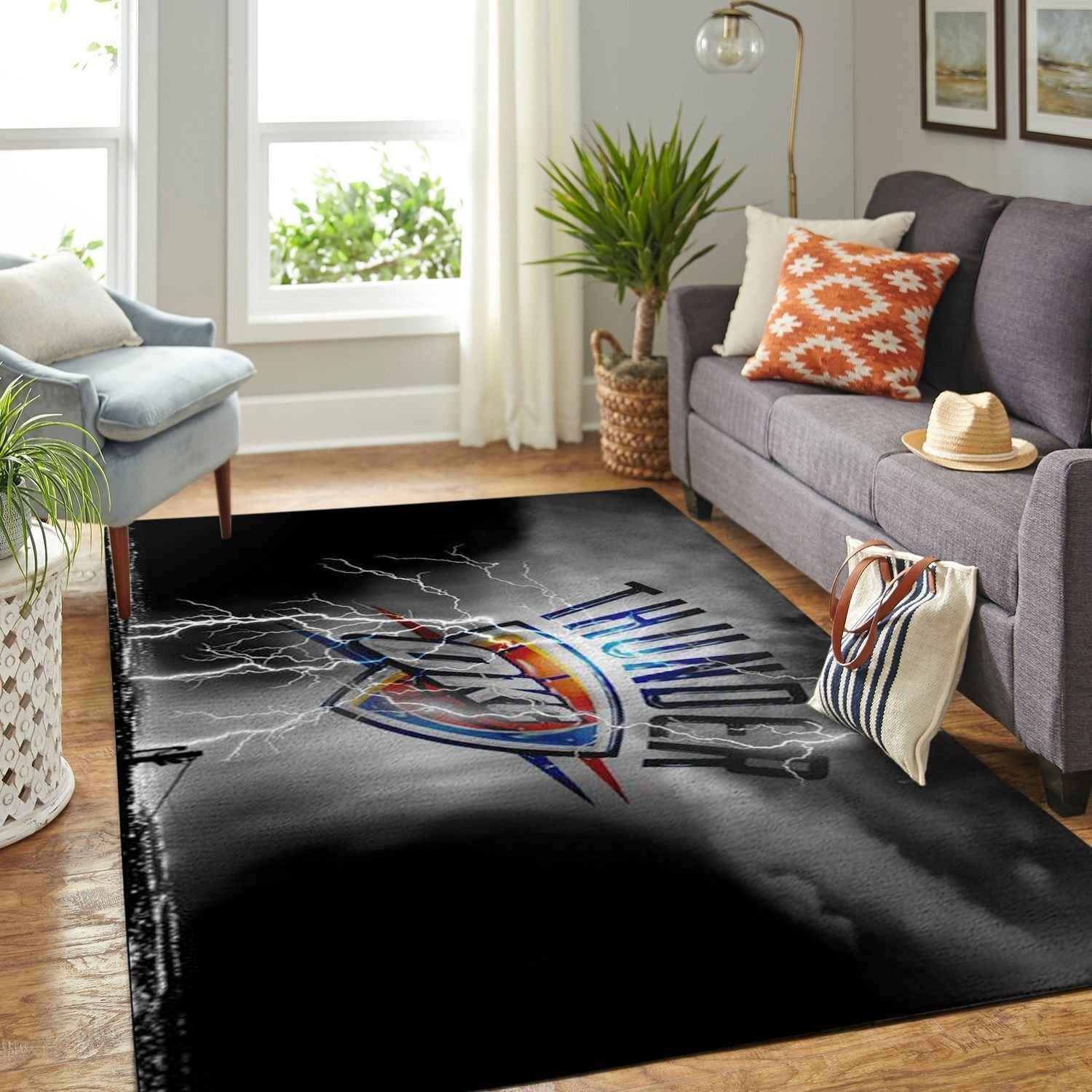 Amazon Oklahoma City Thunder Living Room Area Rug