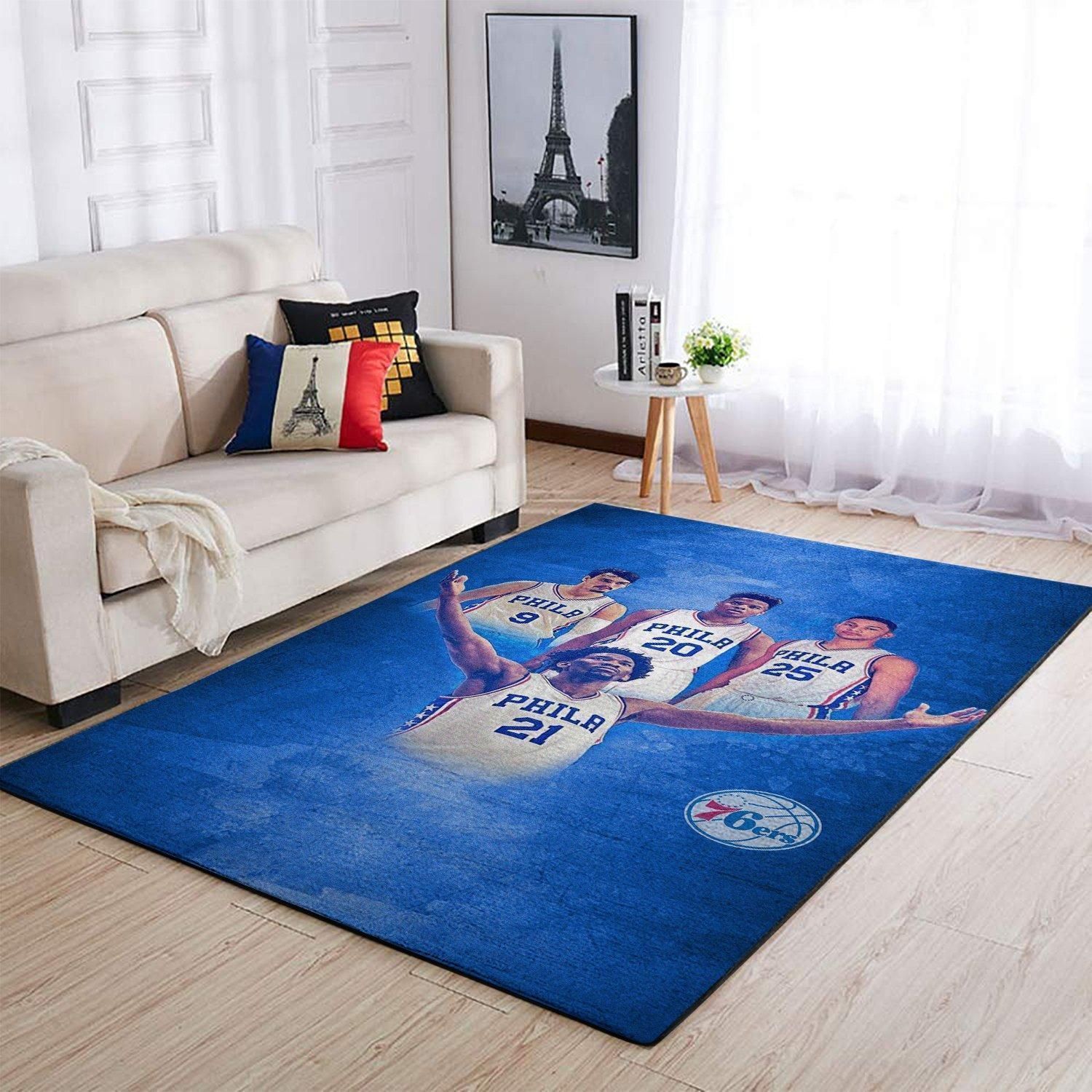 Amazon Philadelphia 76ers Living Room Area Rug