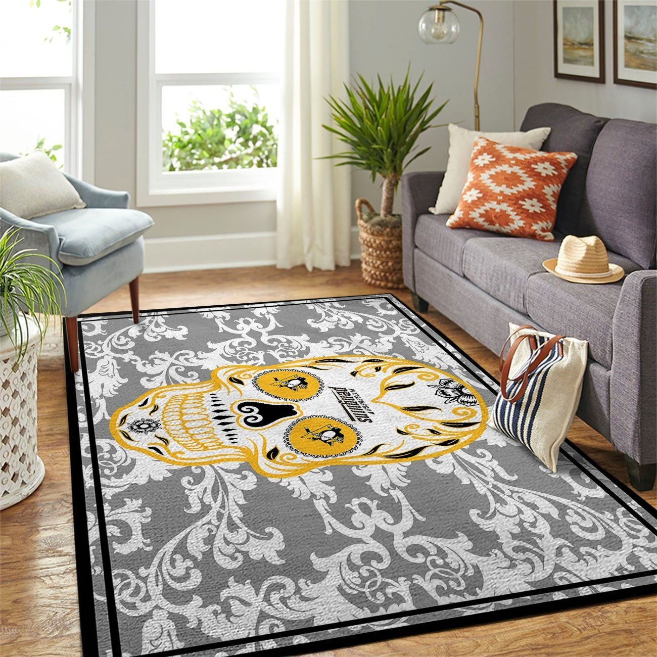 Amazon Pittsburgh Penguins Living Room Area Rug