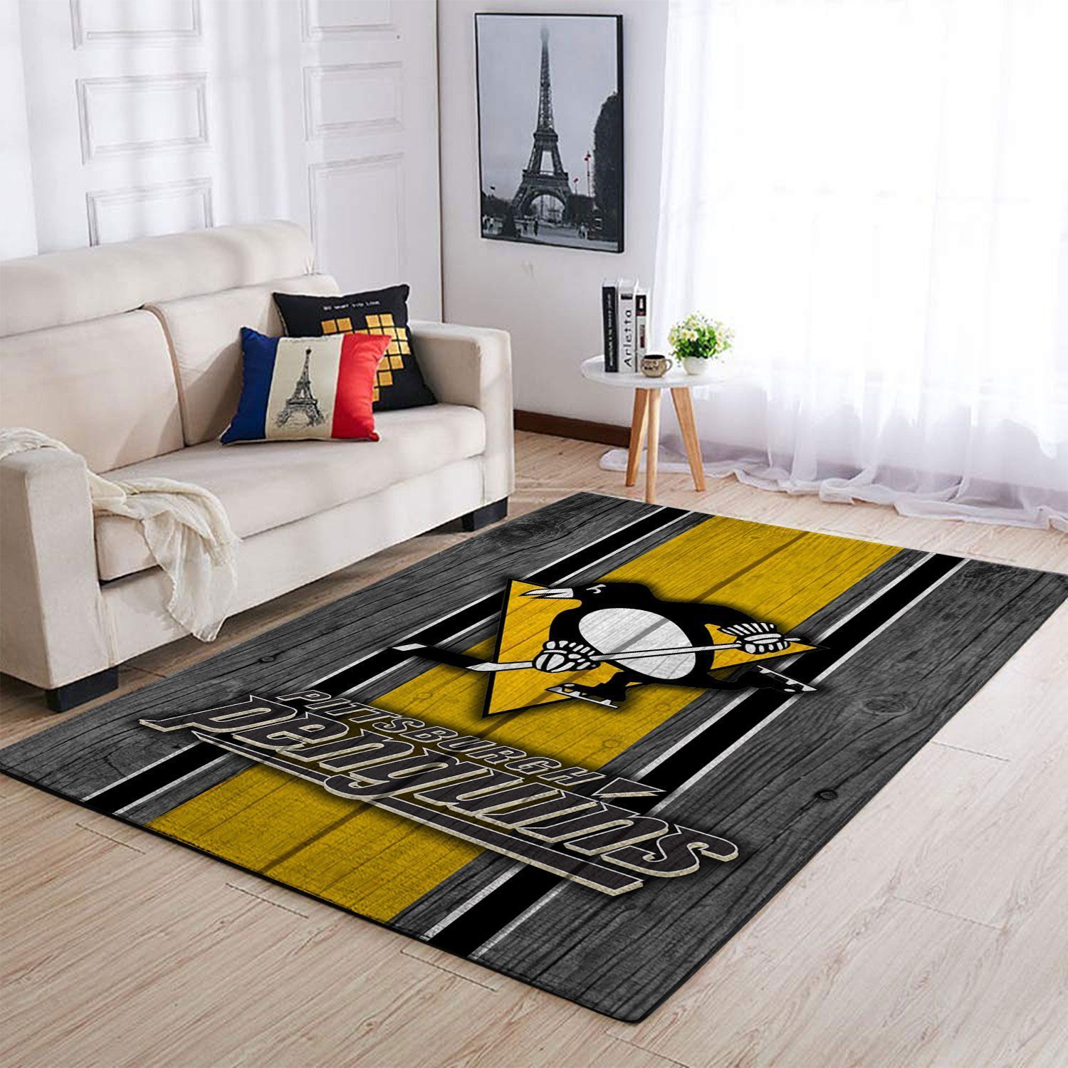 Amazon Pittsburgh Penguins Living Room Area Rug