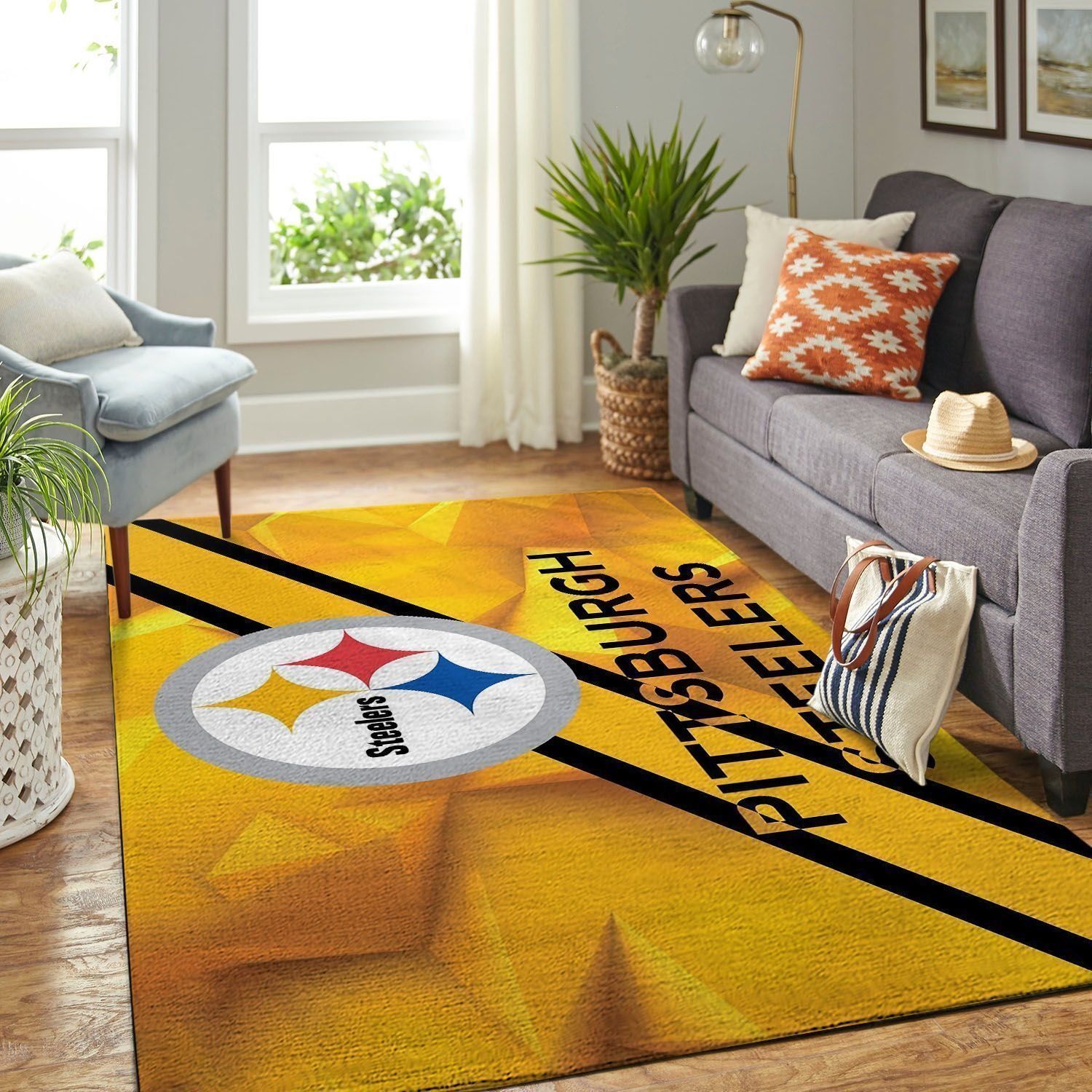 Amazon Pittsburgh Steelers Living Room Area Rug