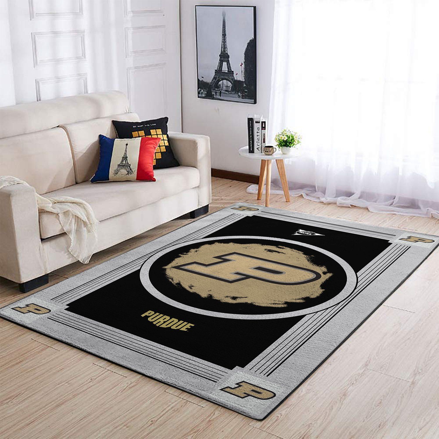 Amazon Purdue Boilermakers Living Room Area Rug