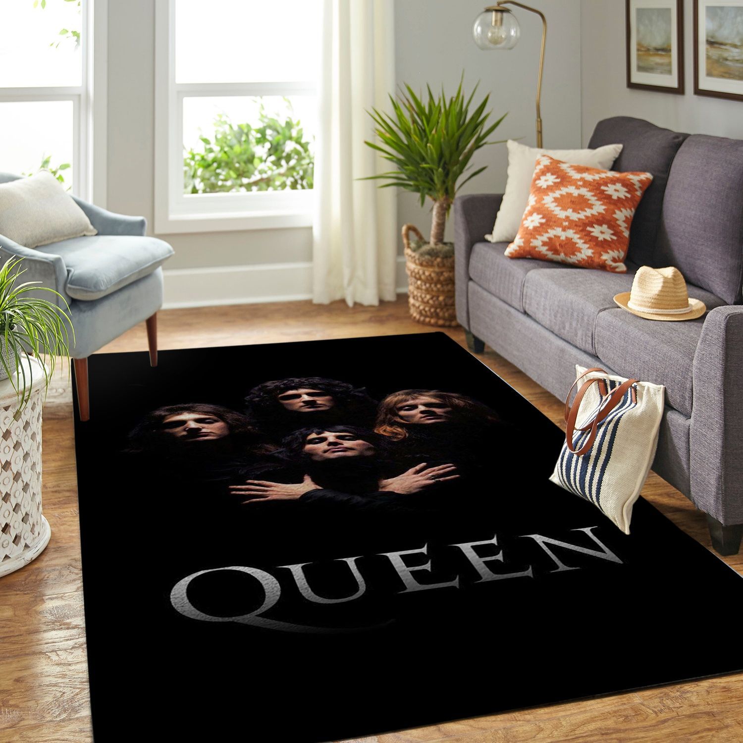 Amazon Queen Band Legend Living Room Area Rug