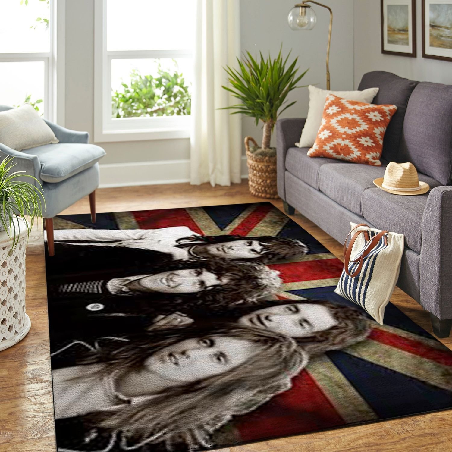Amazon Queen Band Legend Living Room Area Rug