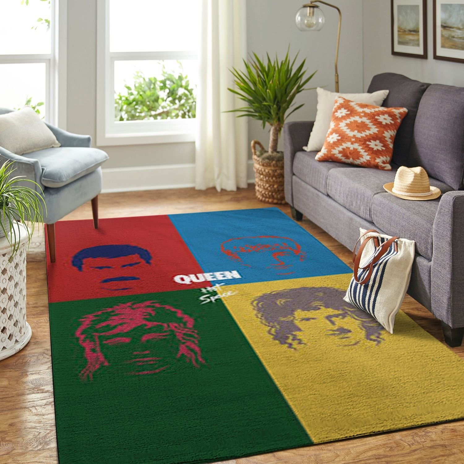 Amazon Queen Band Legend Living Room Area Rug