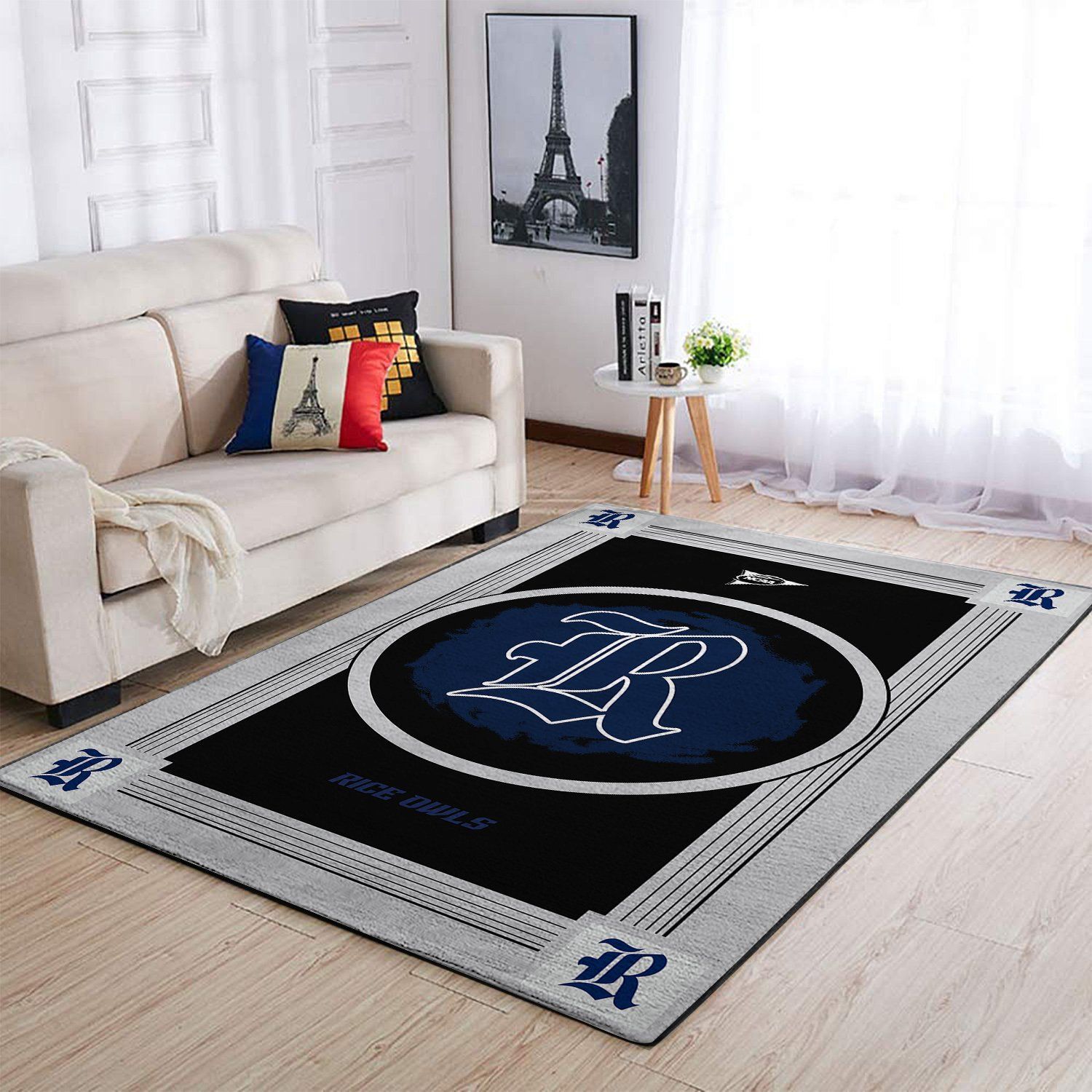 Amazon Rice Owls Living Room Area Rug