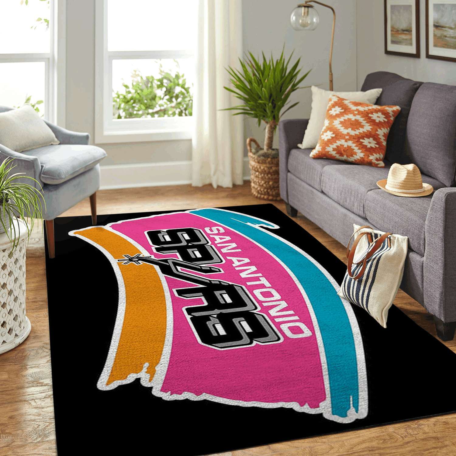 Amazon San Antonio Spurs Living Room Area Rug