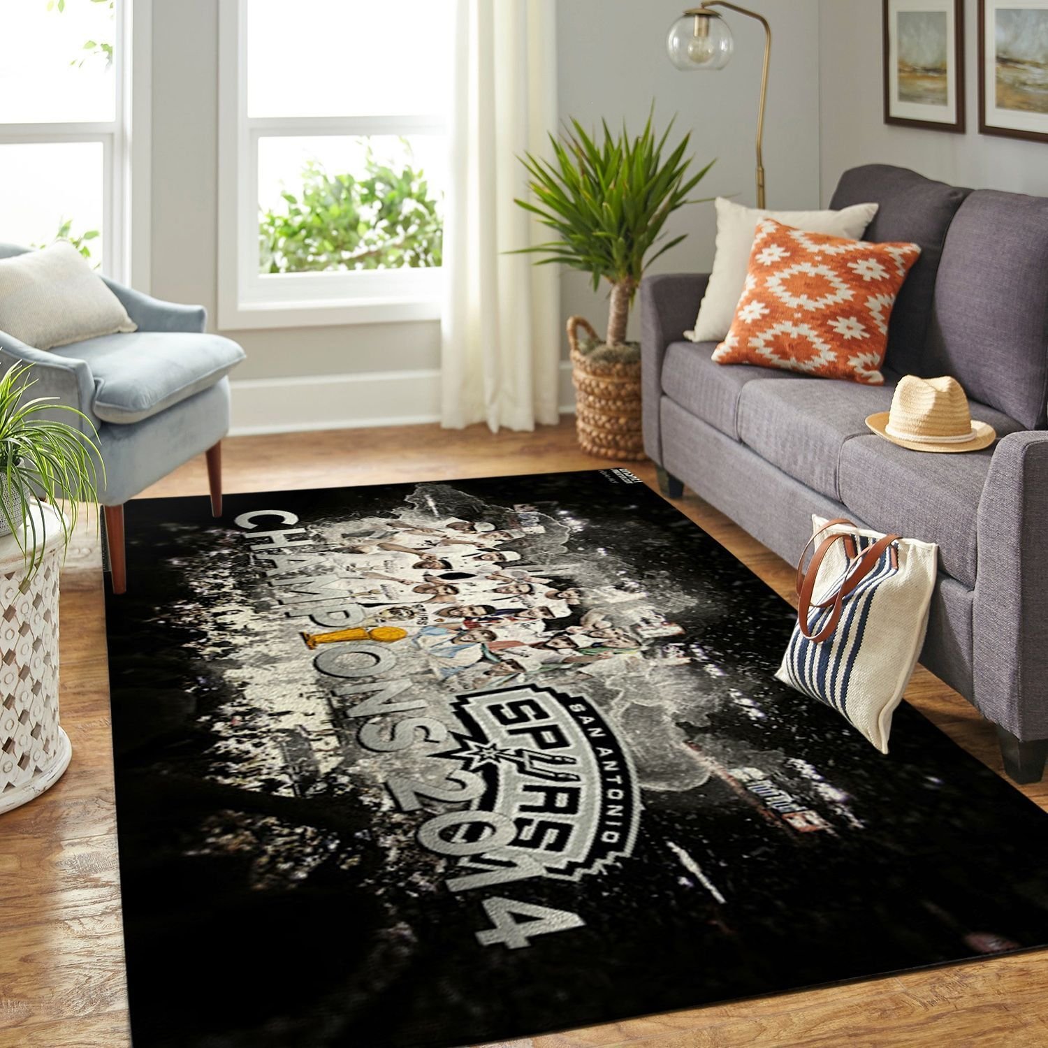 Amazon San Antonio Spurs Living Room Area Rug