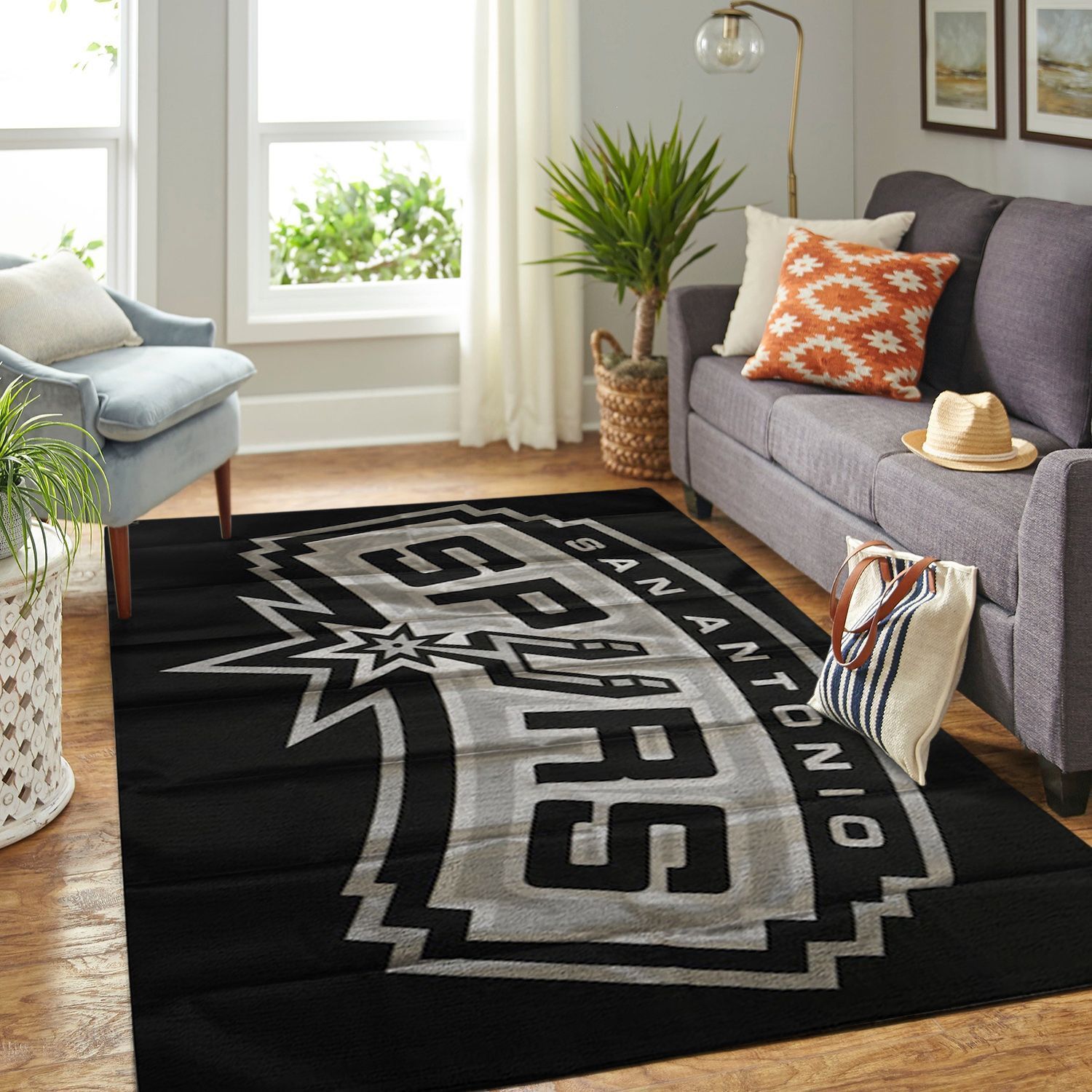 Amazon San Antonio Spurs Living Room Area Rug