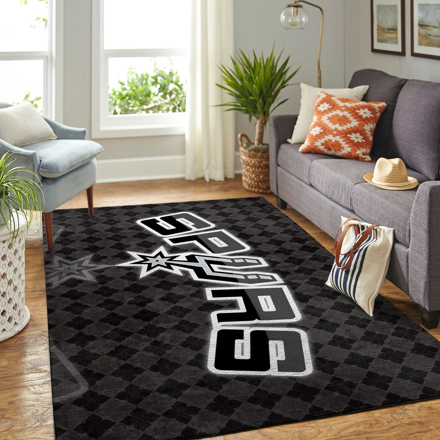 Amazon San Antonio Spurs Living Room Area Rug