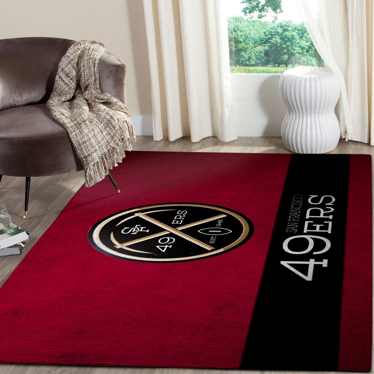 Amazon San Francisco 49ers Living Room Area Rug