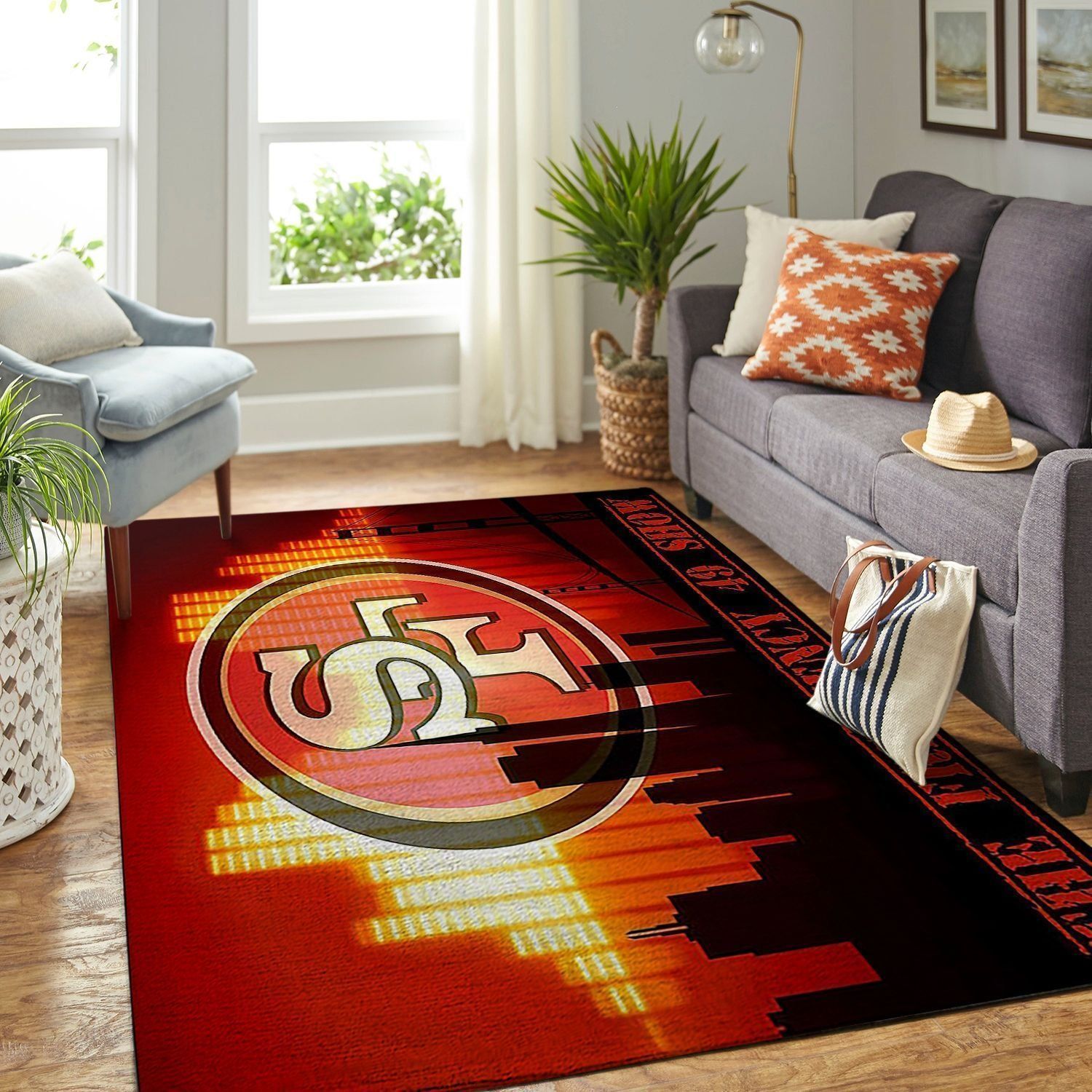 Amazon San Francisco 49ers Living Room Area Rug