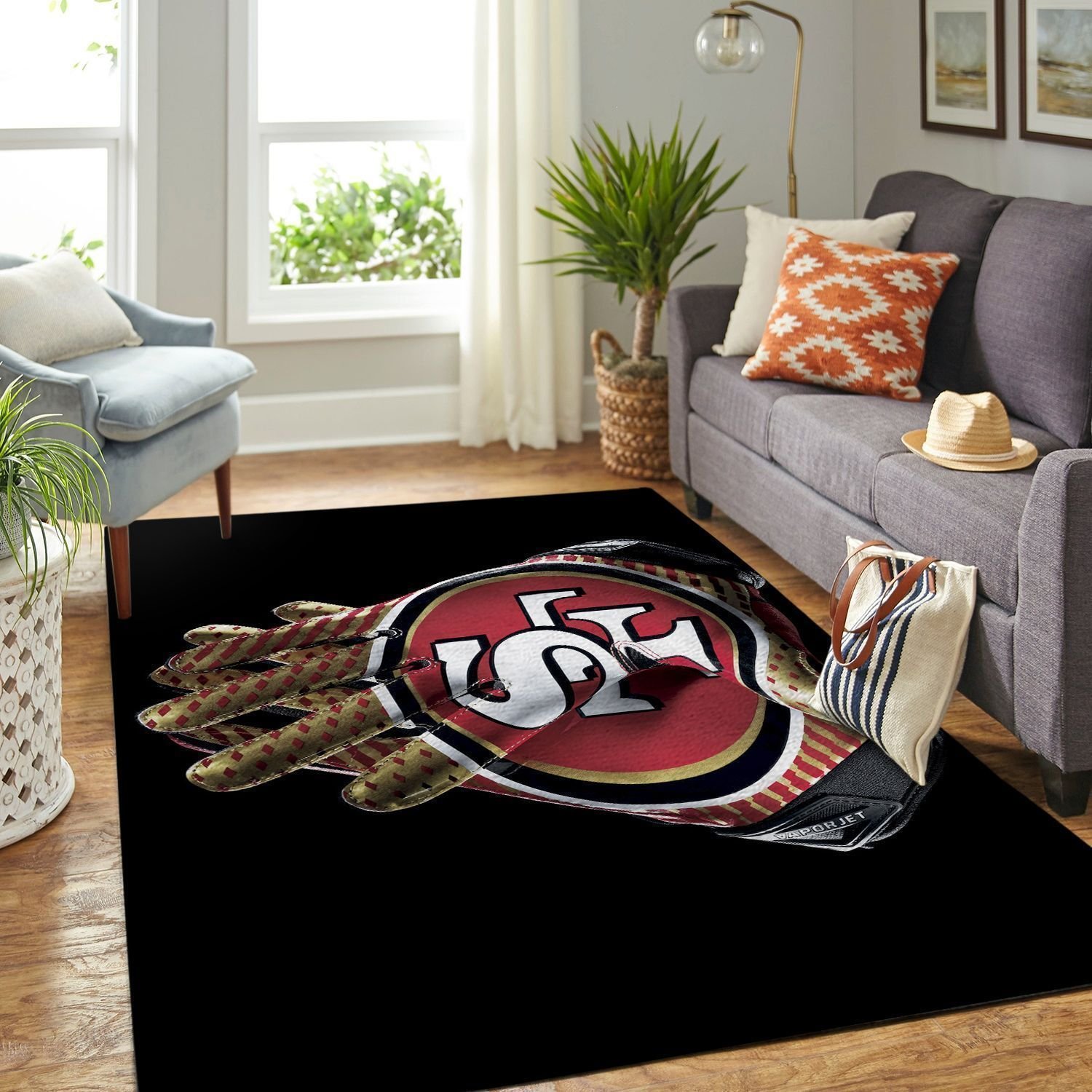 Amazon San Francisco 49ers Living Room Area Rug