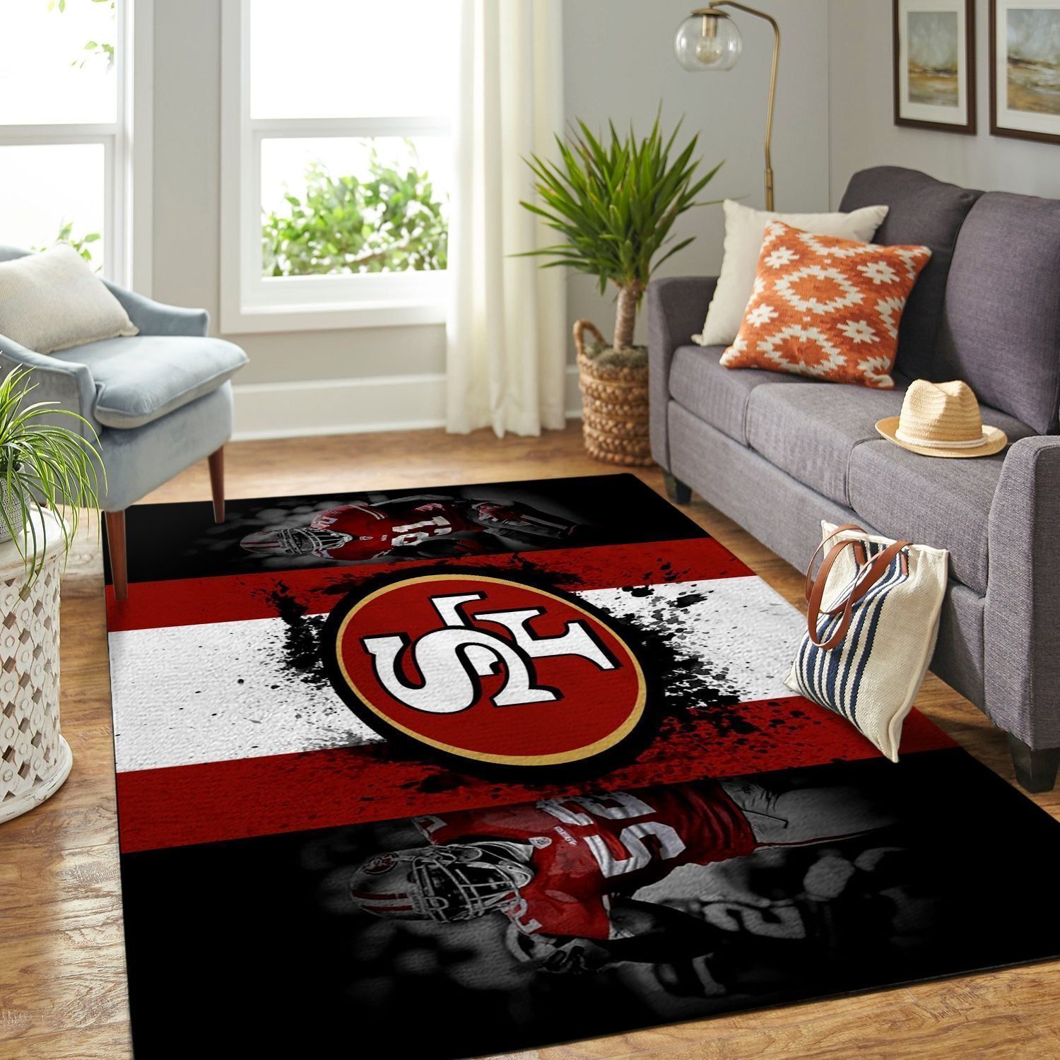 Amazon San Francisco 49ers Living Room Area Rug