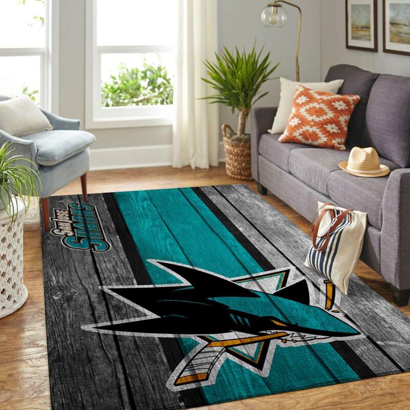 Amazon San Jose Sharks Living Room Area Rug