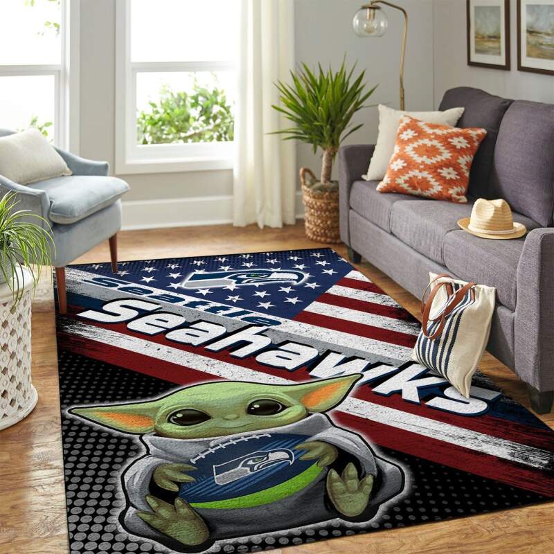 Amazon Seattle Seahawks Living Room Area Rug
