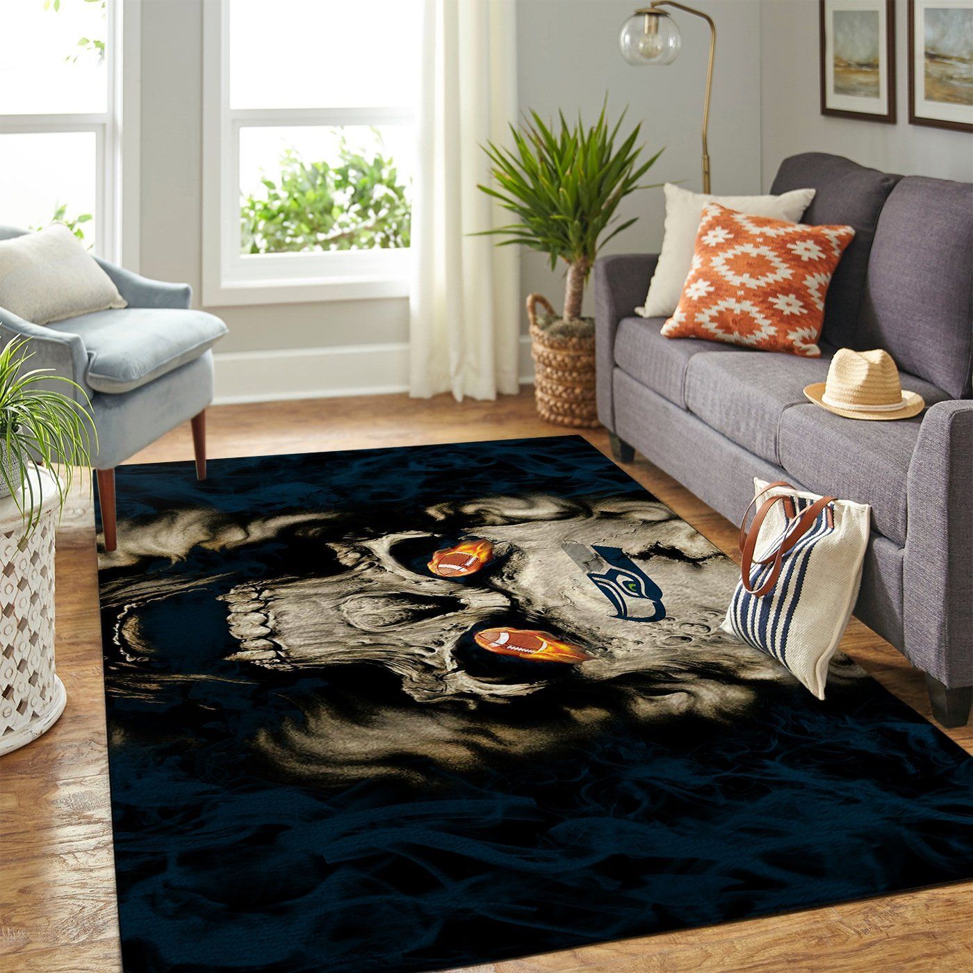 Amazon Seattle Seahawks Living Room Area Rug