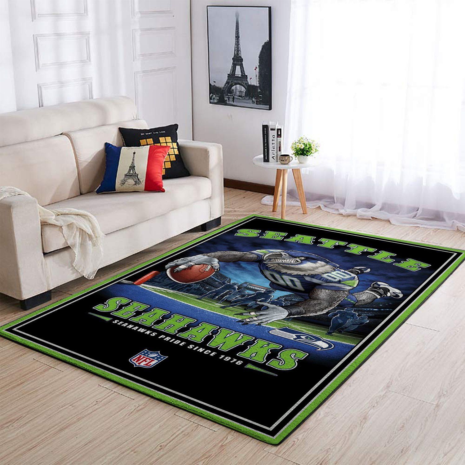 Amazon Seattle Seahawks Living Room Area Rug