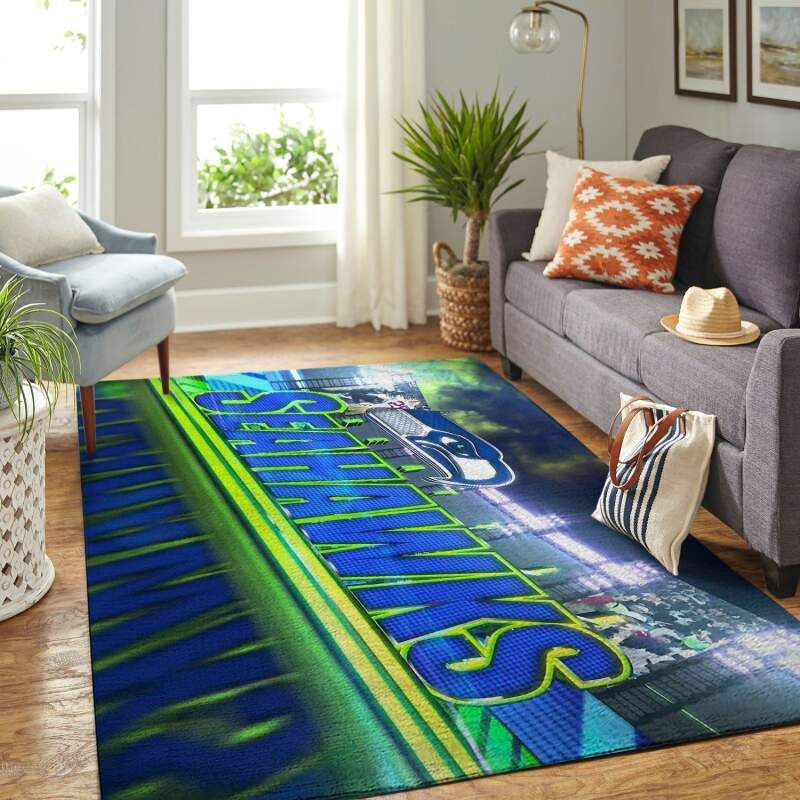 Amazon Seattle Seahawks Living Room Area Rug