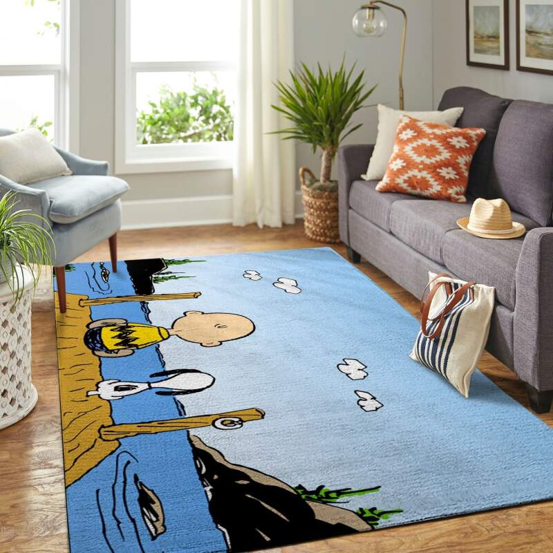 Amazon Snoopy Dog And Peanuts Comic Living Room Area Rug