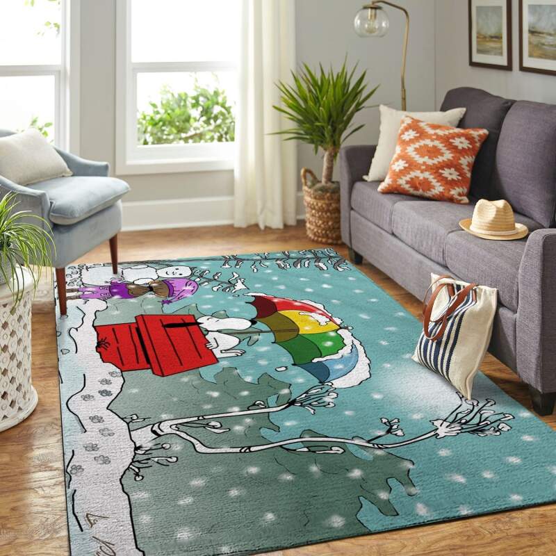 Amazon Snoopy Dog And Peanuts Comic Living Room Area Rug