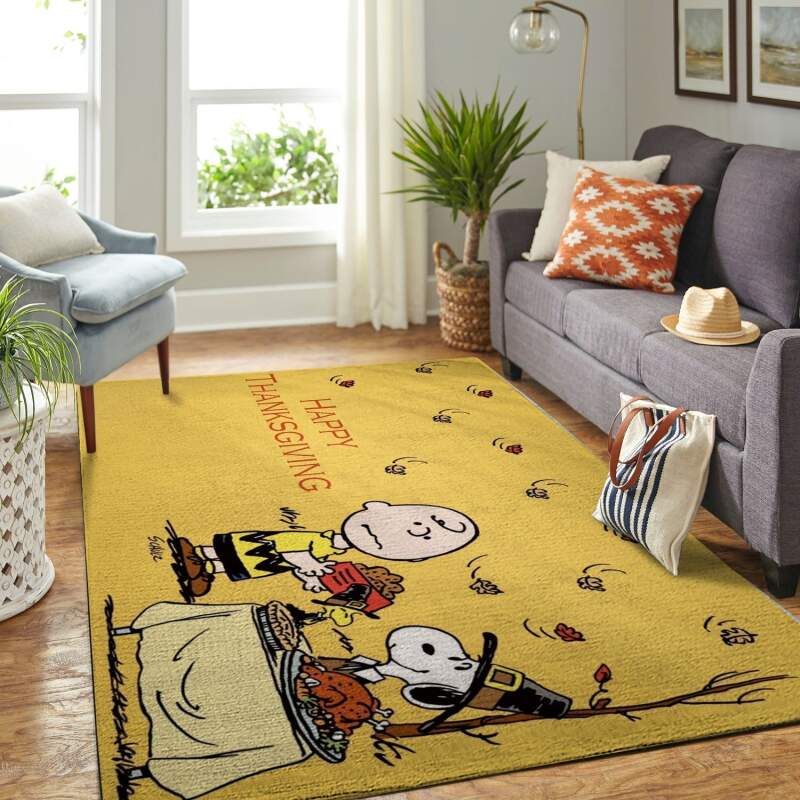 Amazon Snoopy Dog And Peanuts Comic Living Room Area Rug