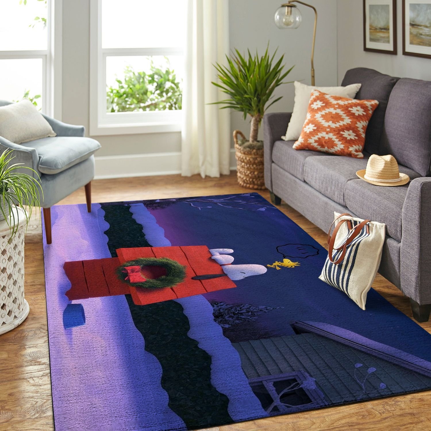 Amazon Snoopy Dog And Peanuts Comic Living Room Area Rug