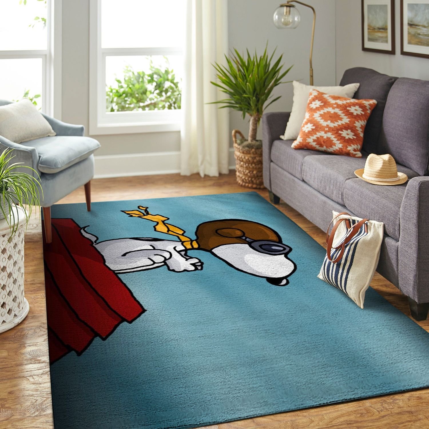 Amazon Snoopy Dog And Peanuts Comic Living Room Area Rug
