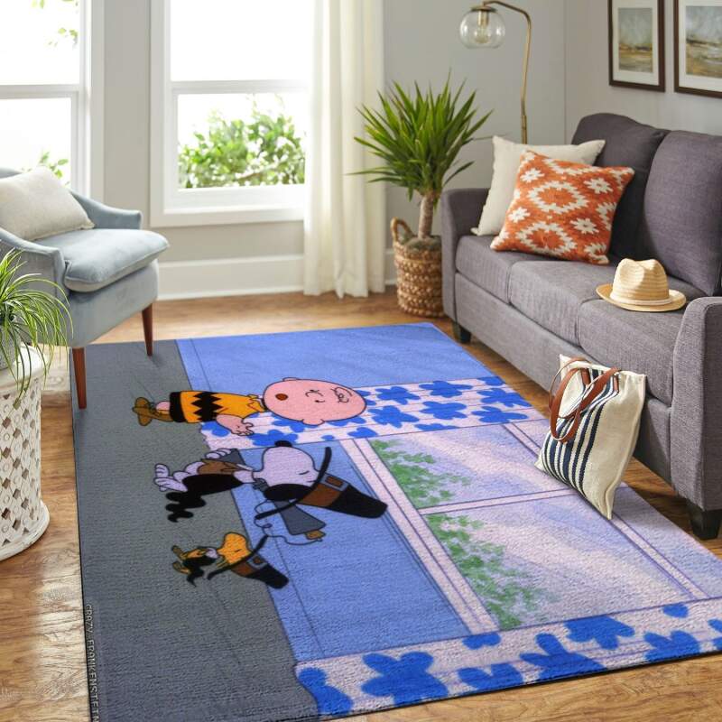 Amazon Snoopy Dog And Peanuts Comic Living Room Area Rug