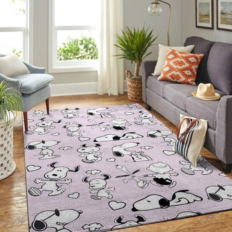 Amazon Snoopy Dog And Peanuts Comic Living Room Area Rug