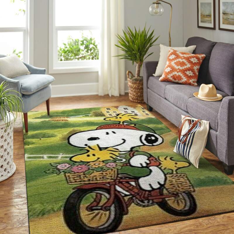 Amazon Snoopy Dog And Peanuts Comic Living Room Area Rug