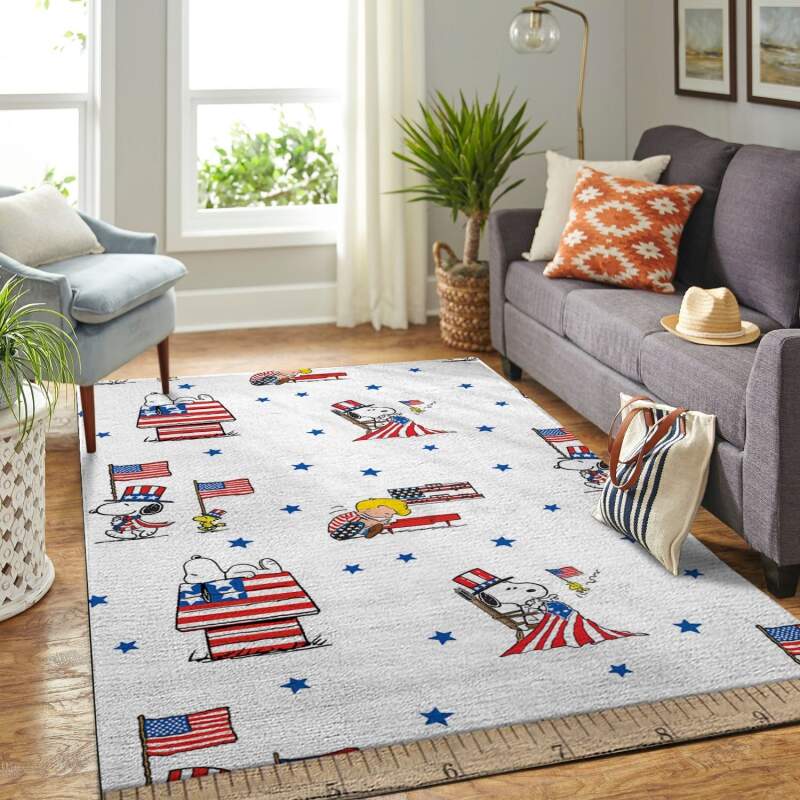 Amazon Snoopy Dog And Peanuts Comic Living Room Area Rug