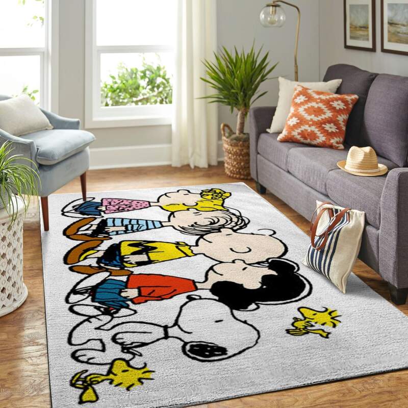 Amazon Snoopy Dog And Peanuts Comic Living Room Area Rug