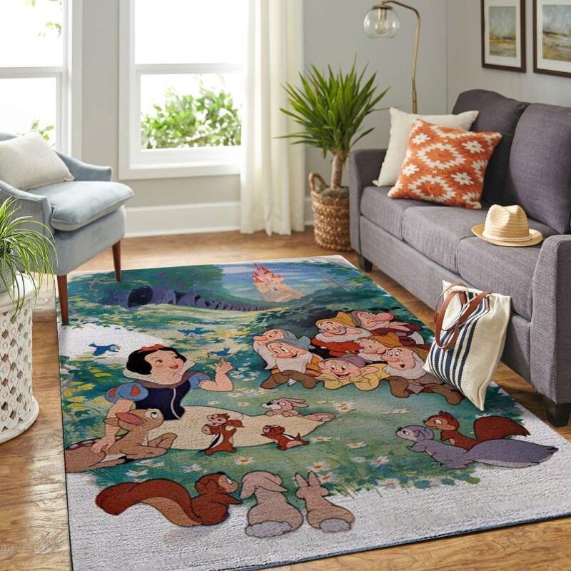 Amazon Snow White And Seven Dwarfs Living Room Area Rug